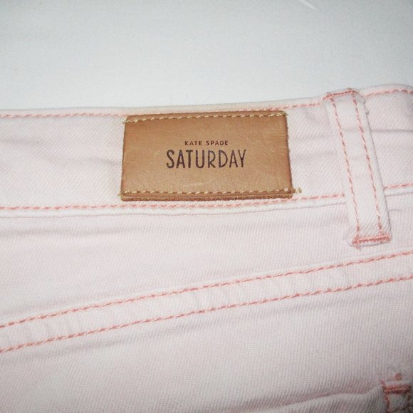 KATE SPADE SATURDAY Pale Pink Skinny Jeans Size 28 - Picture 5 of 5